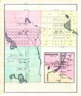 Hancock County Townships 34 35 28, Dedham Village, Hancock County 1881